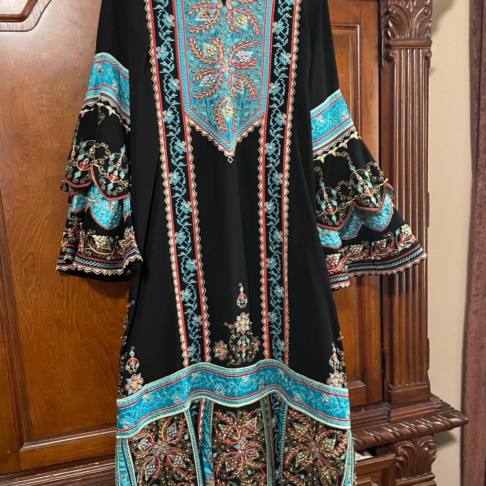 Palestian henna thob dress